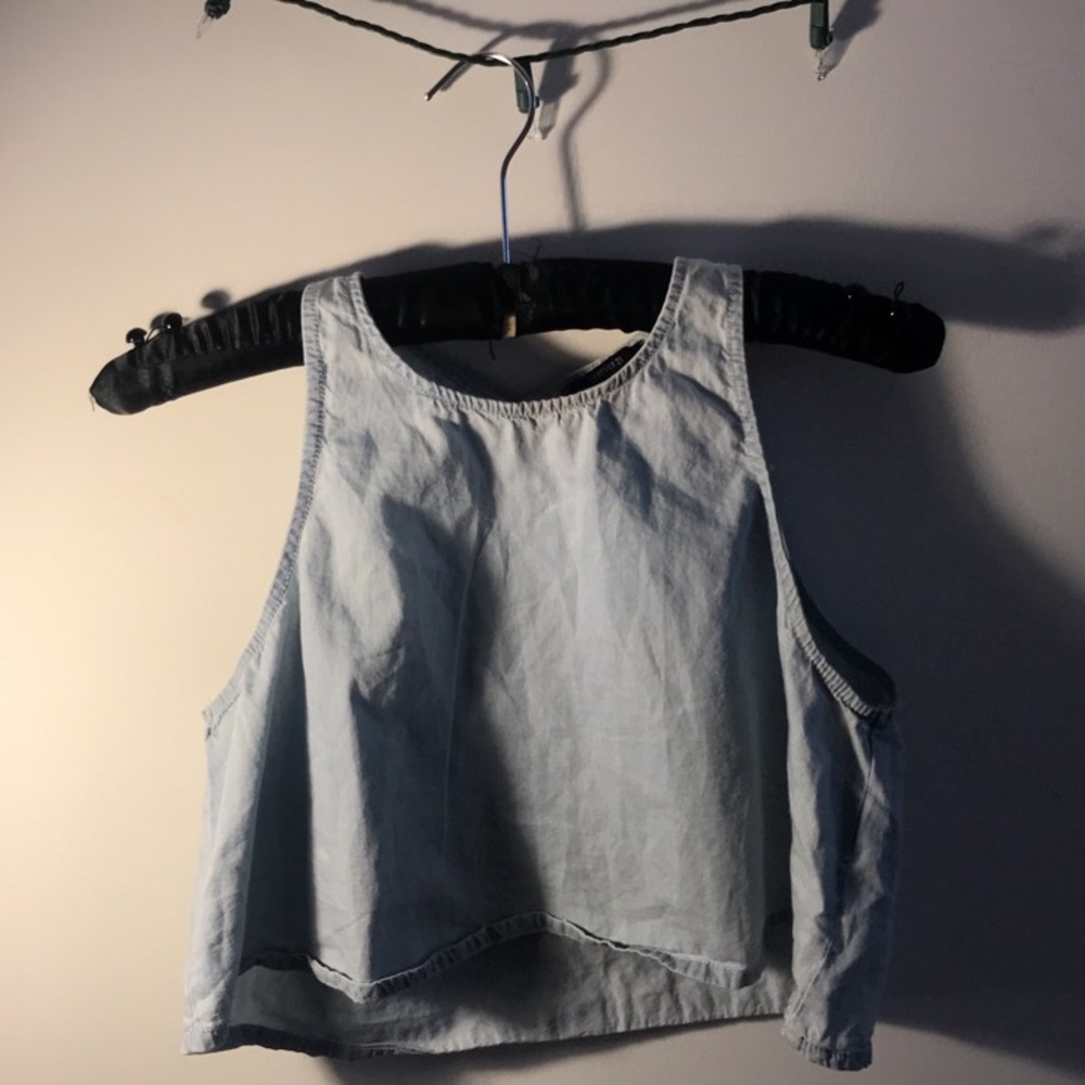 Forever 21 Denim Cropped Top
